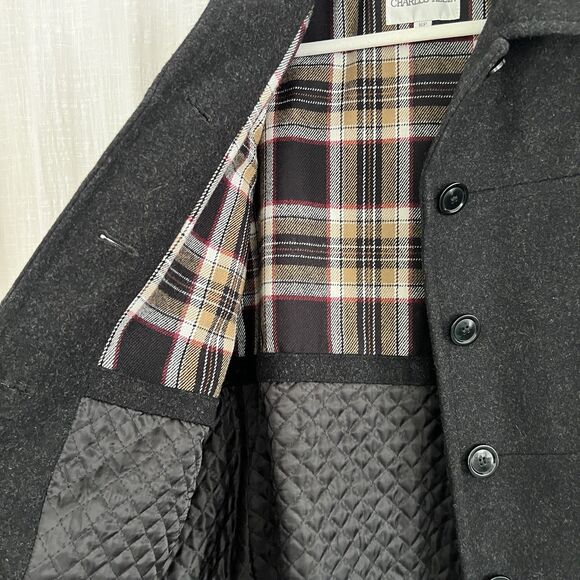 Saks Fifth Avenue Black Wool & Cashmere Satin Lined Jacket - Womens Size 4 - Picture 5 of 8